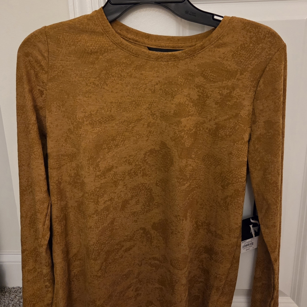 Simply Vera Vera Wang Lace Long Sleeve Top in Mauve